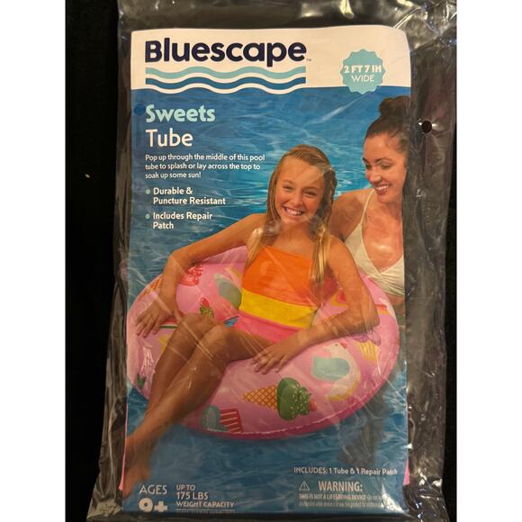 Bluescape Sweets Inflatable Swim Tube - Pool Float for Ages 9 & Up - Picture 4 of 4